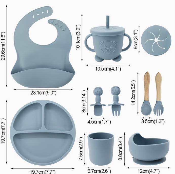 LittleNeeds™ Silicone Baby Feeding Set